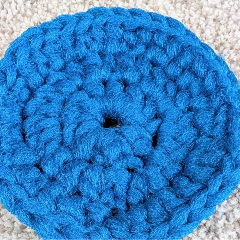 Blue‎ Nylon Pot Scrubber Scourer cleaning kitchen bathroom garage